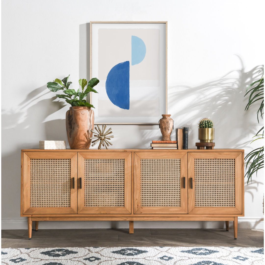 Genie Solid Wood 4 - Door Sideboard